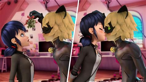 chloe x marinette|marinette x cat noir kiss.